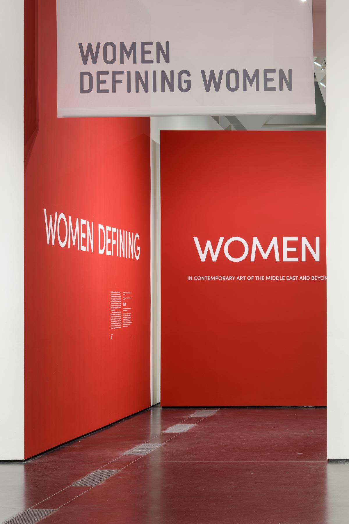 Sara Al Haddad, self portrait, 2011. Installation in: Women Defining Women in Contemporary Art of the Middle East and Beyond, at the Los Angeles County Museum of Art, 2023, photo © Museum Associates/LACMA